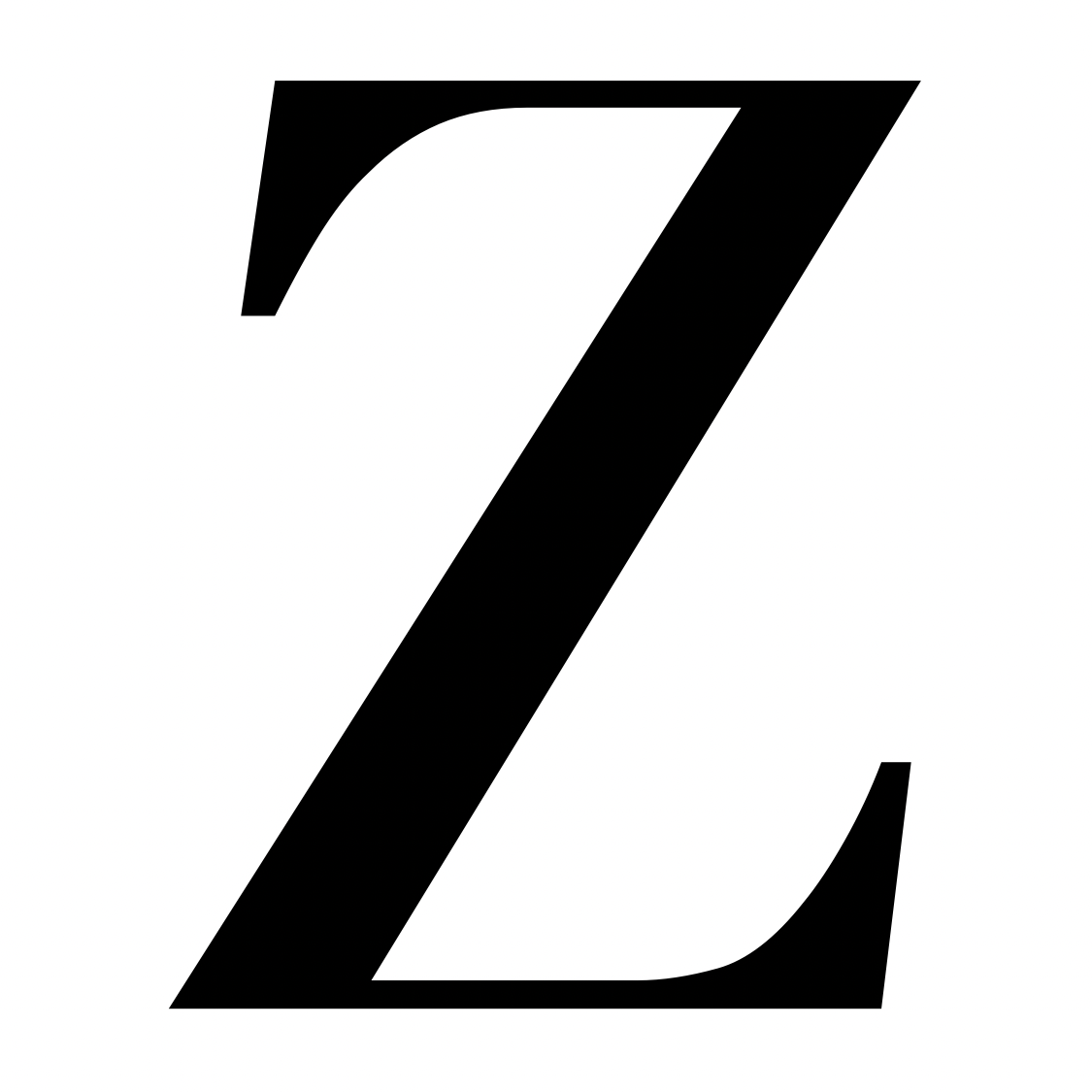 Cyrillic Bodoni Initial Mug (White/Black)