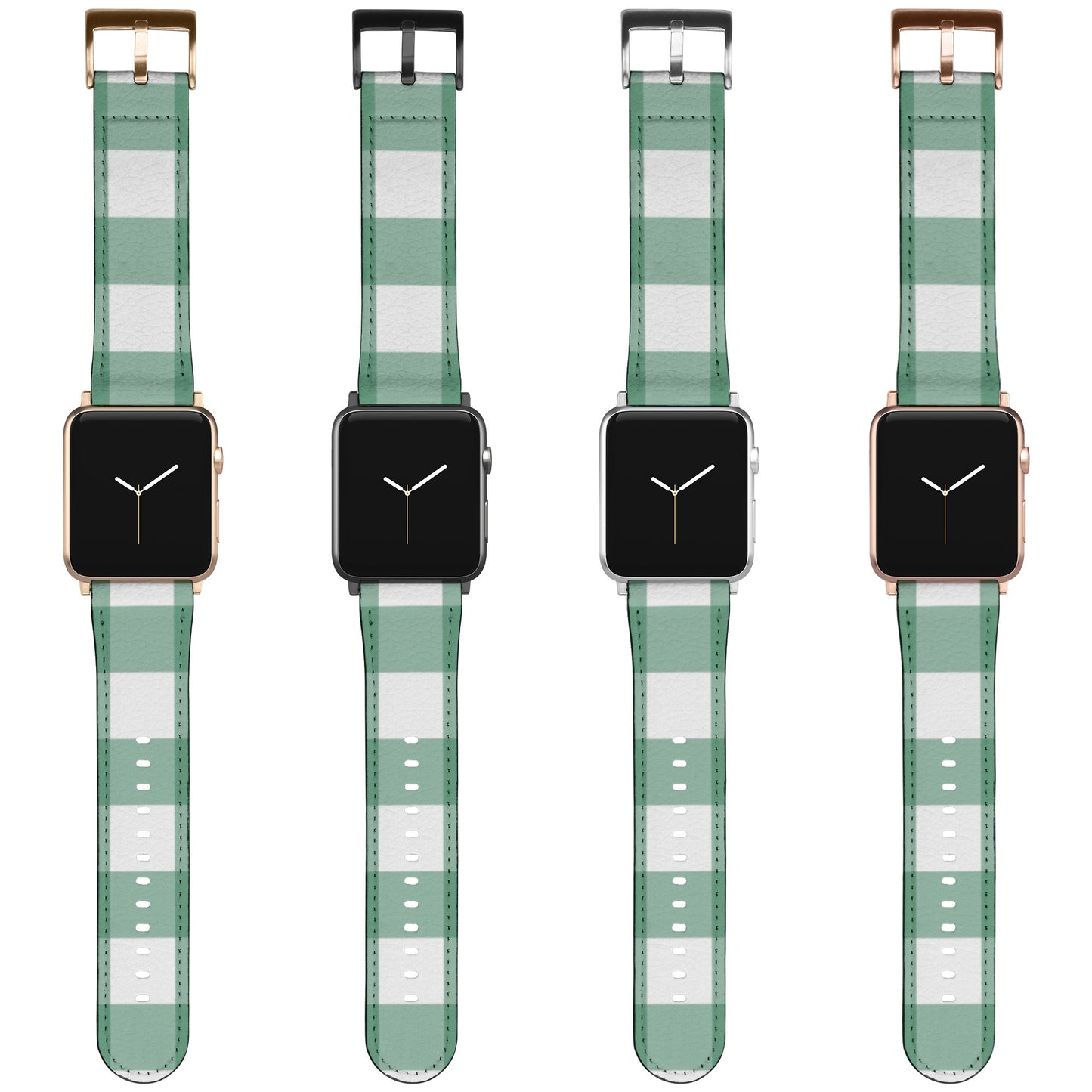 Apple Watch Band (Sea-foam Green Plaid)