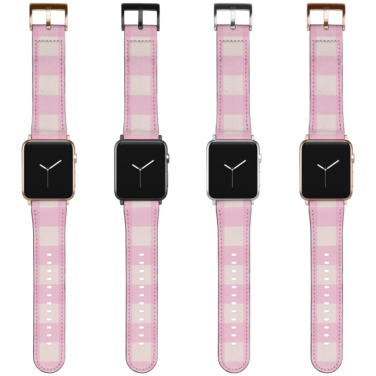 Apple Watch Band (Pink Plaid)