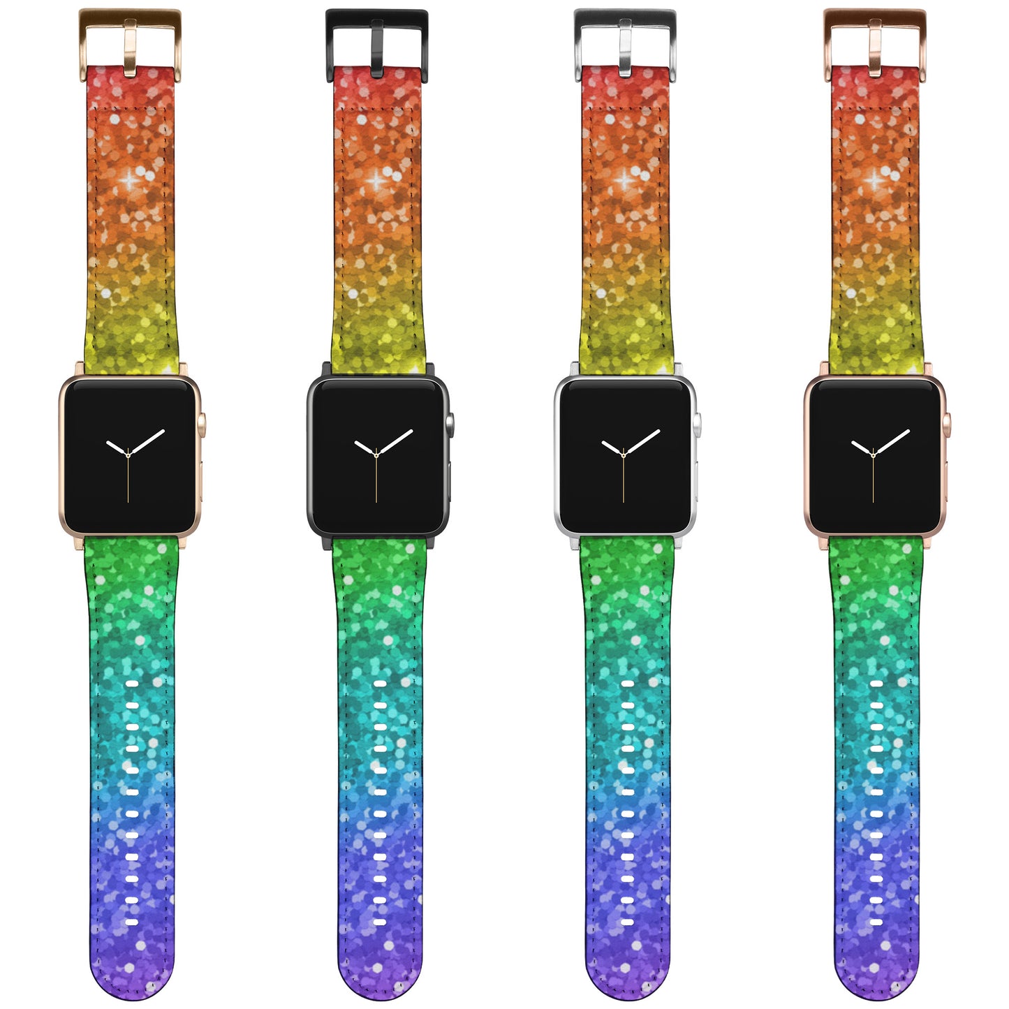 Apple Watch Band (Rainbow Glitter)