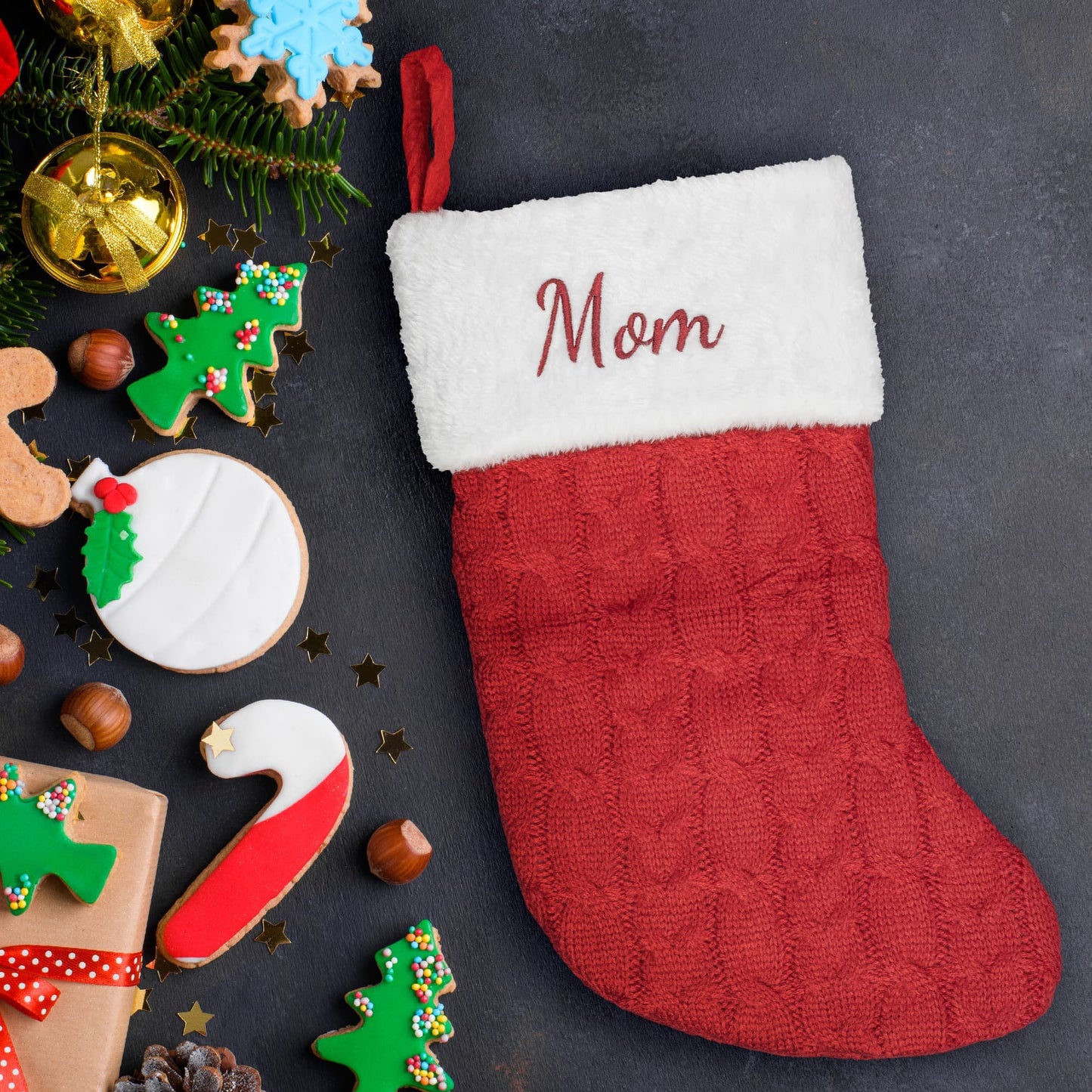 Custom Embroidered Holiday Stocking