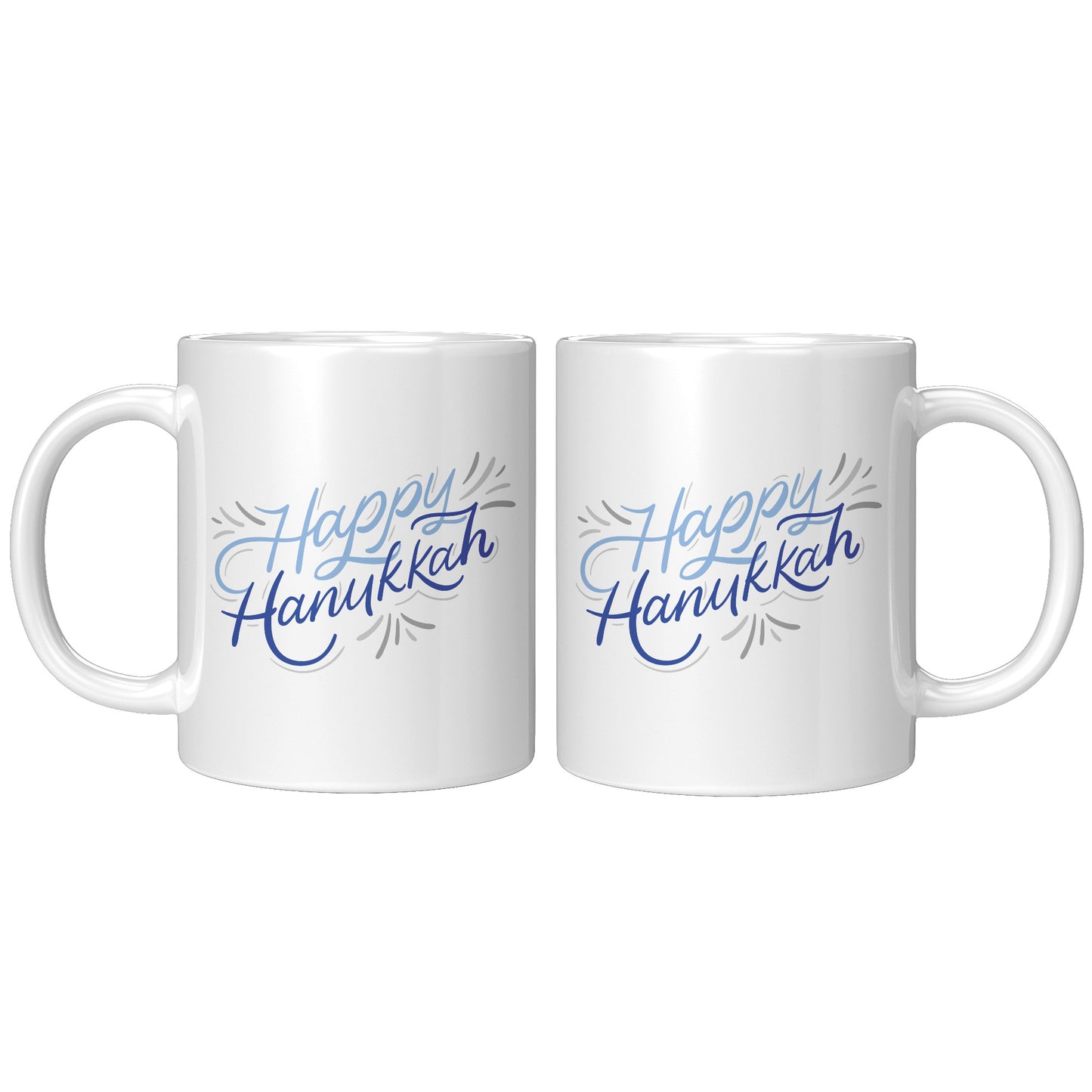 Decorative Happy Hanukkah Mug