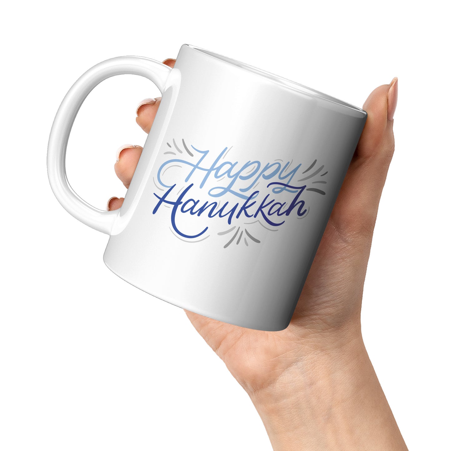 Decorative Happy Hanukkah Mug