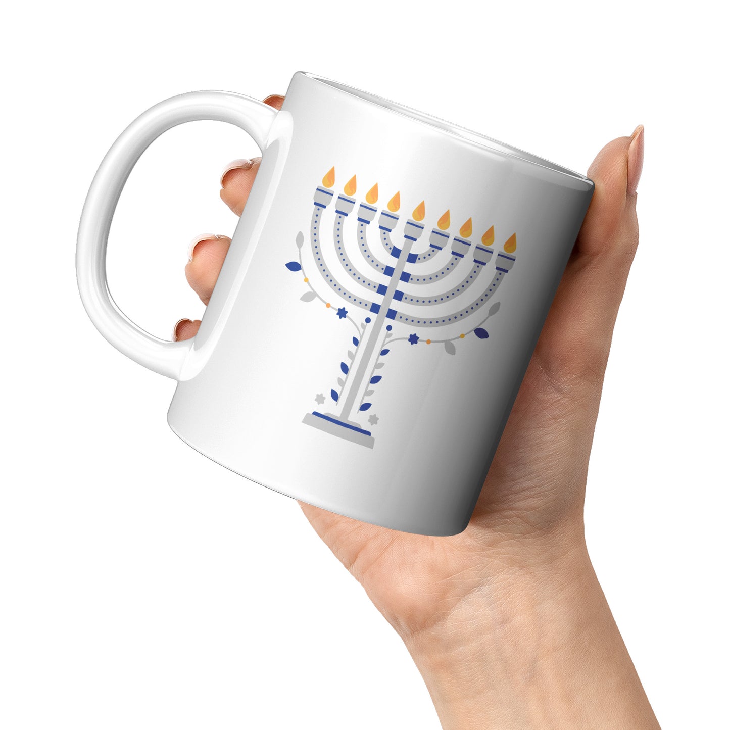 Decorative Menorah Mug
