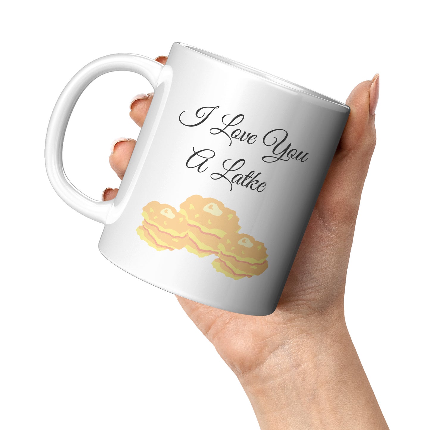 “I Love You A Latke” Mug