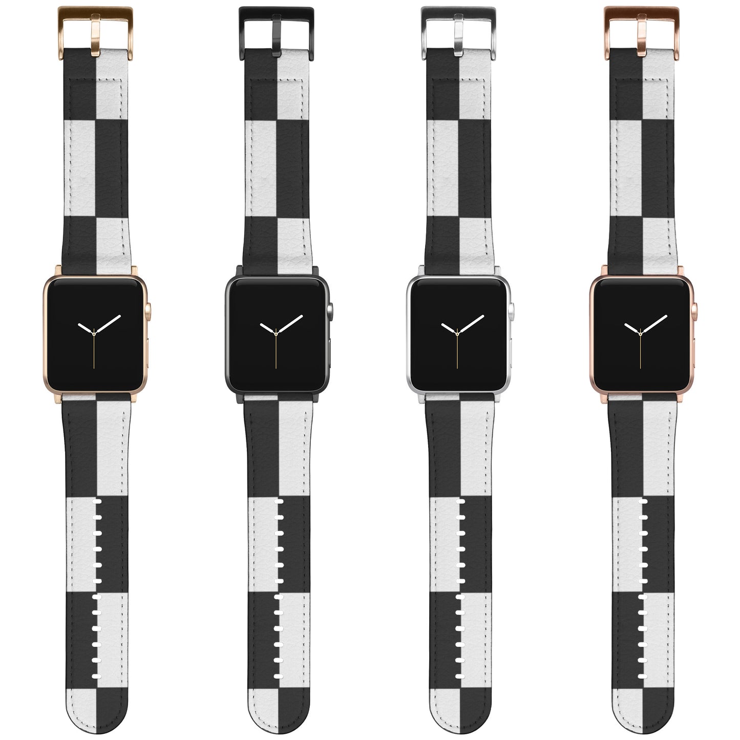 Apple Watch Band (Black/White Checkerboard)