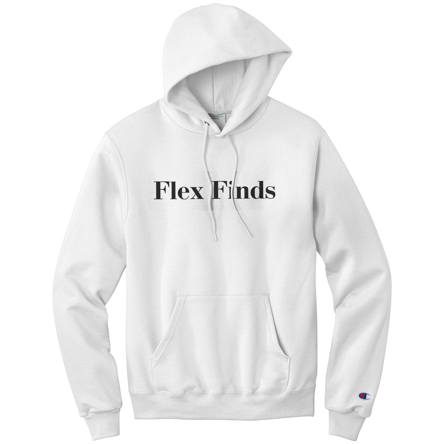 White “Flex Finds” Champion Hoodie