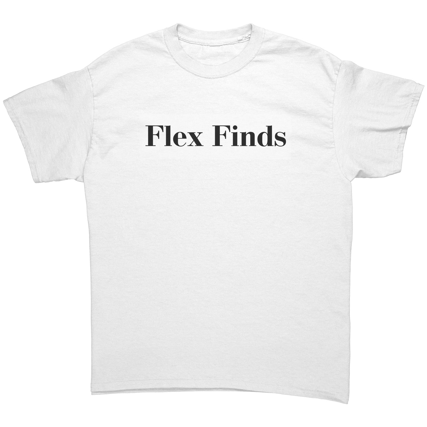 White “Flex Finds” Gildan T-Shirt