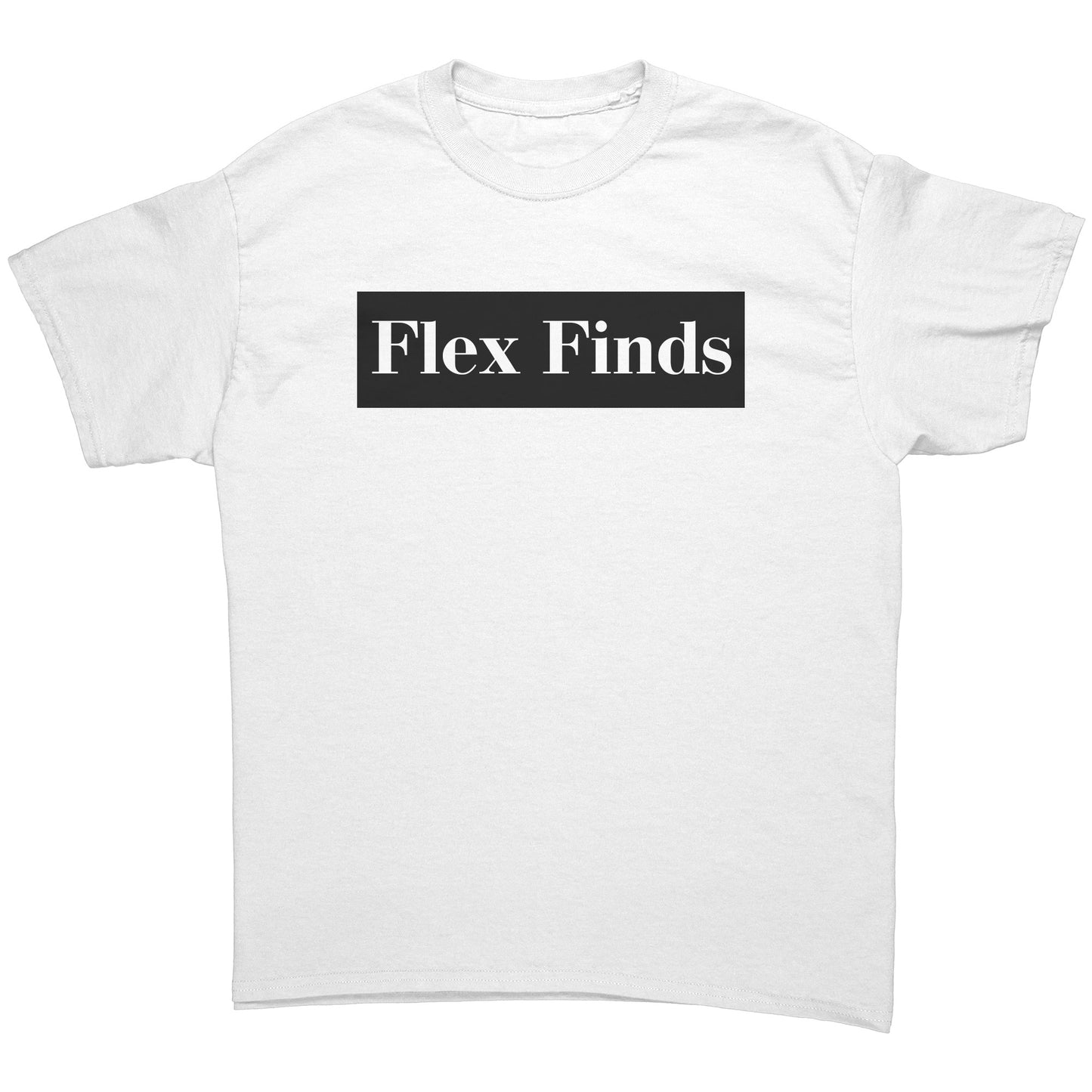 White & Black “Flex Finds” Gildan T-Shirt