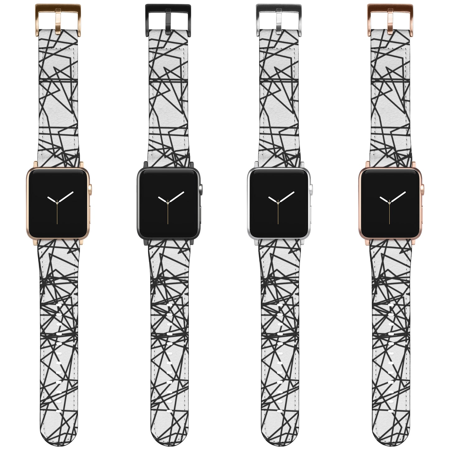 Apple Watch Band (Black Lines)