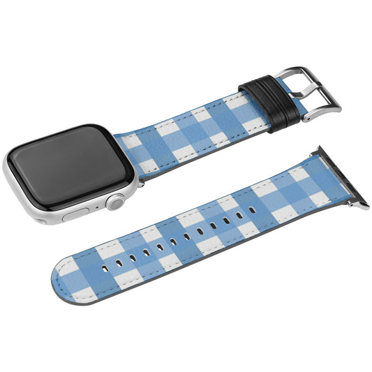 Apple Watch Band (Blue Gingham)