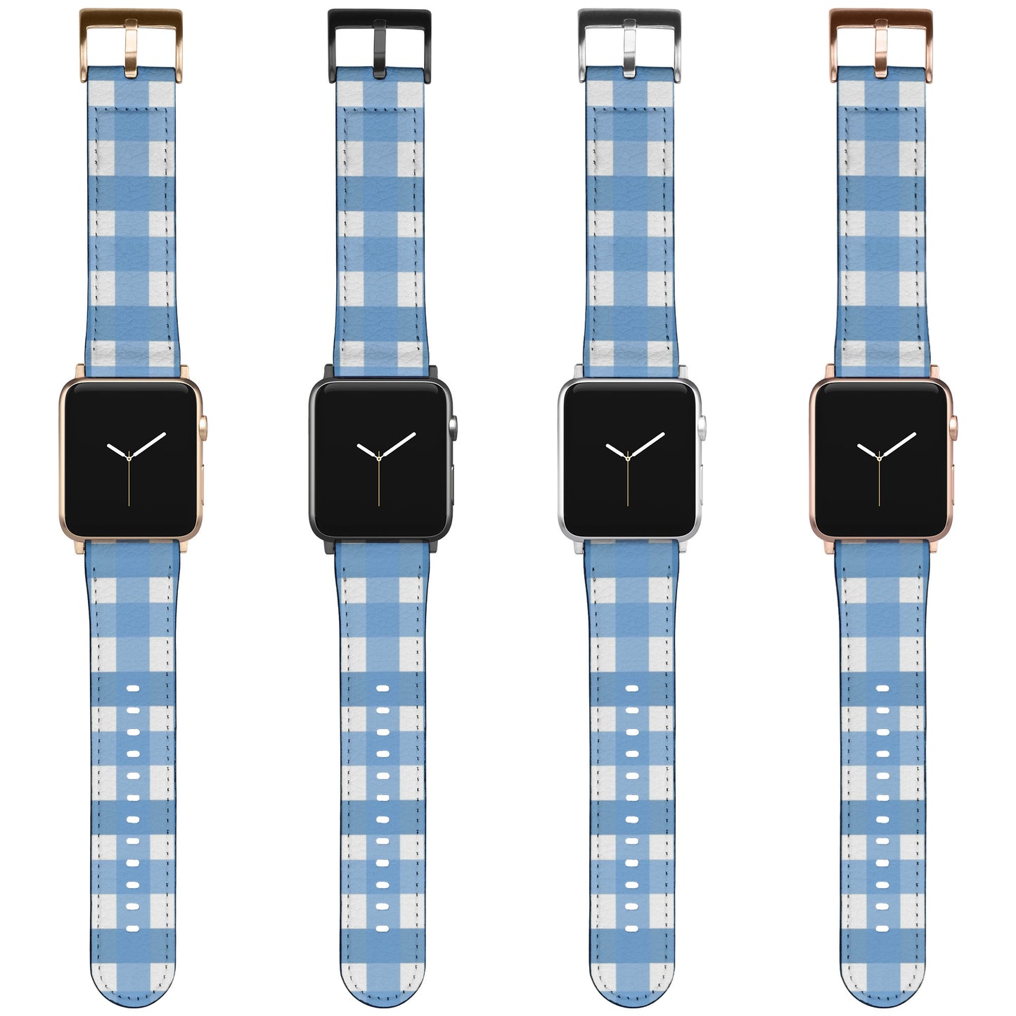 Apple Watch Band (Blue Gingham)