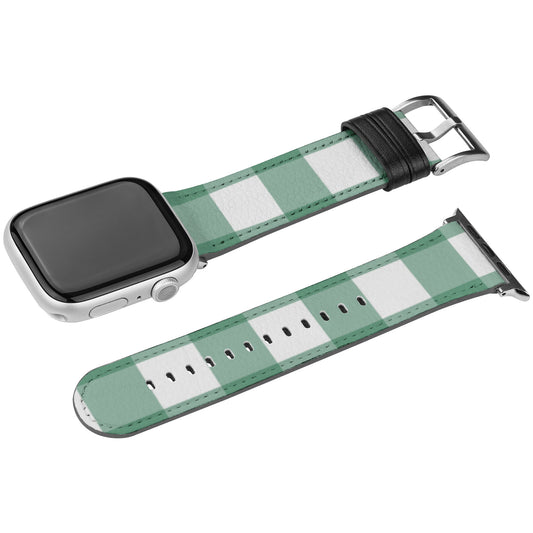 Apple Watch Band (Sea-foam Green Plaid)