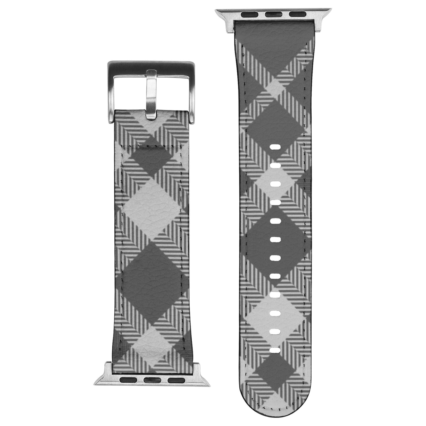 Apple Watch Band (Dark Grey Plaid)