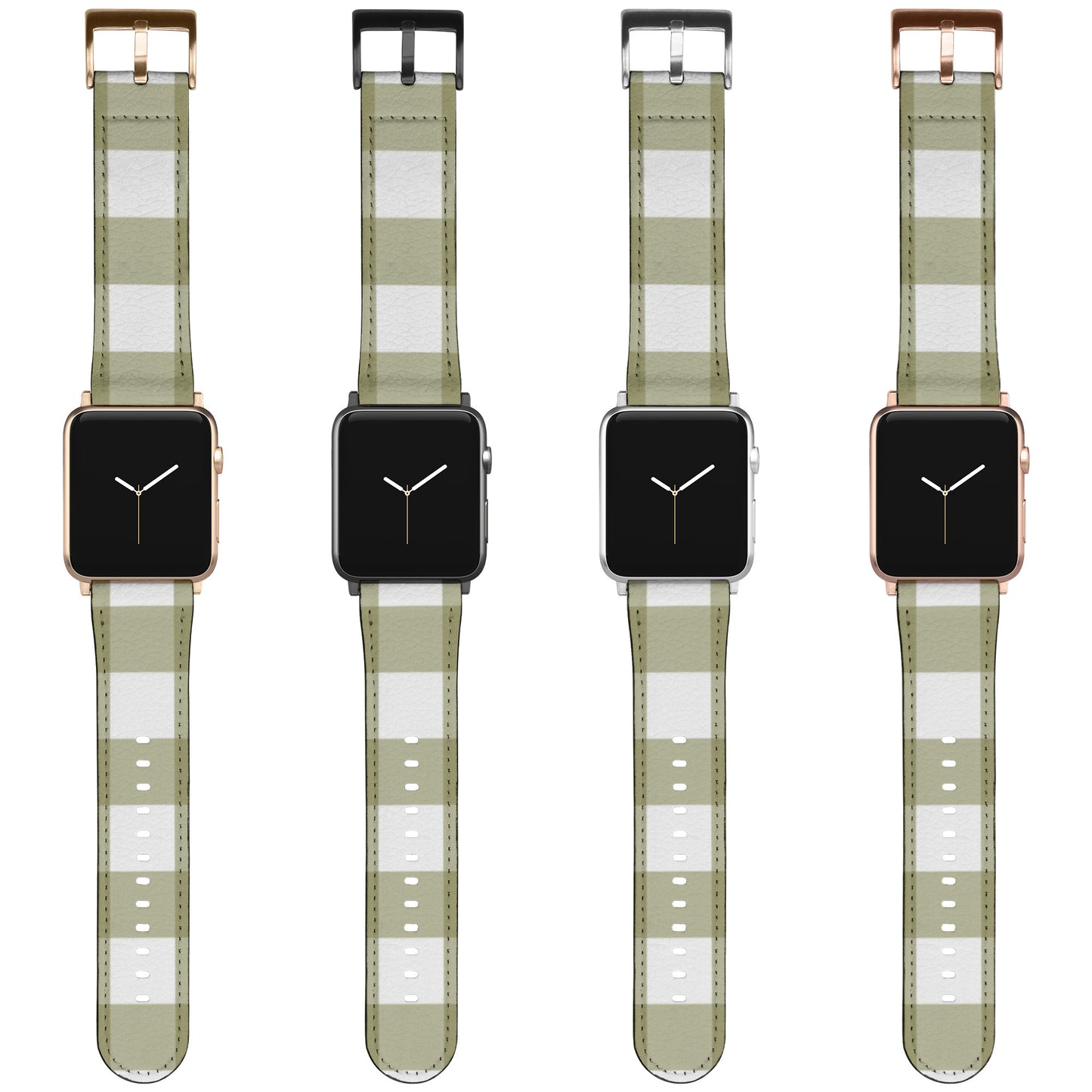 Apple Watch Band (Gold Plaid)