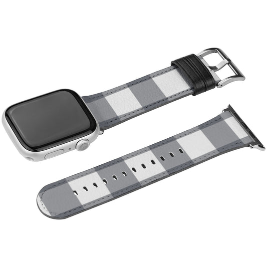 Apple Watch Band (Grey Plaid)
