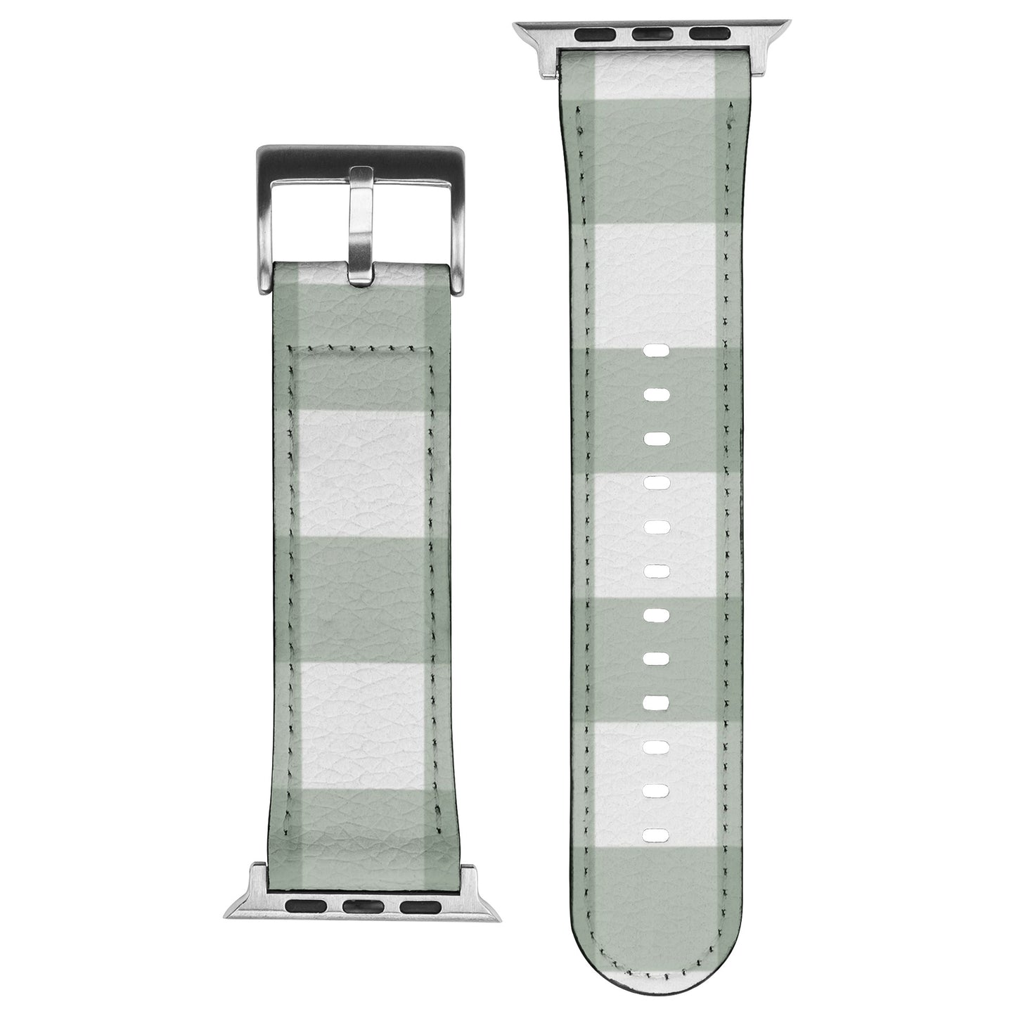 Apple Watch Band (Light Sage Plaid)