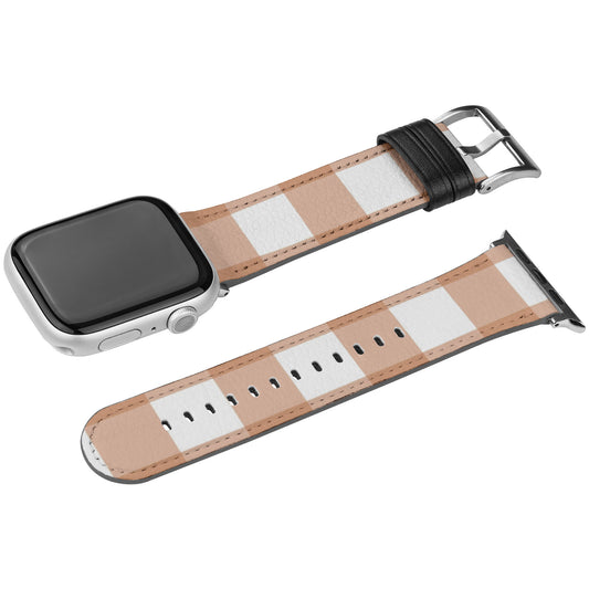 Apple Watch Band (Orange Rust Plaid)