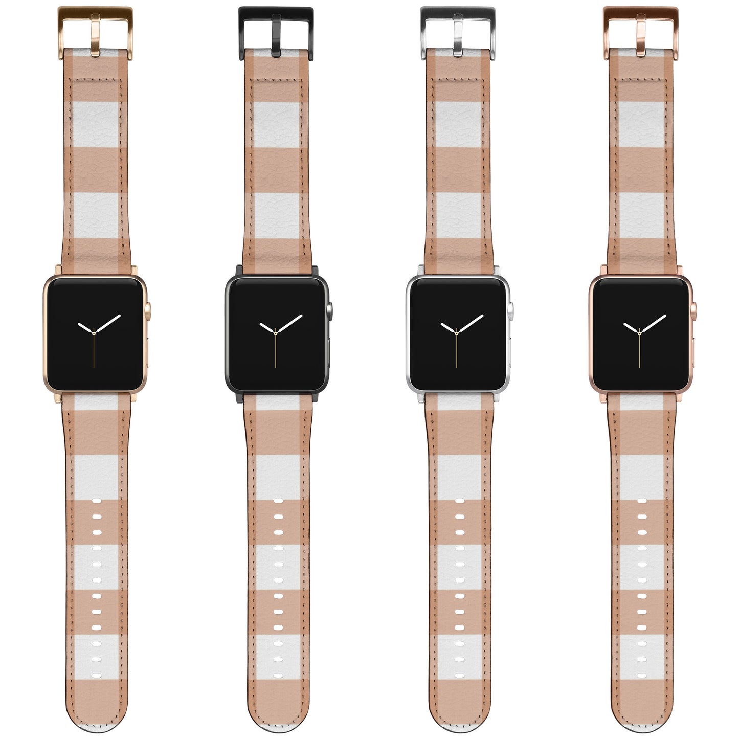 Apple Watch Band (Orange Rust Plaid)