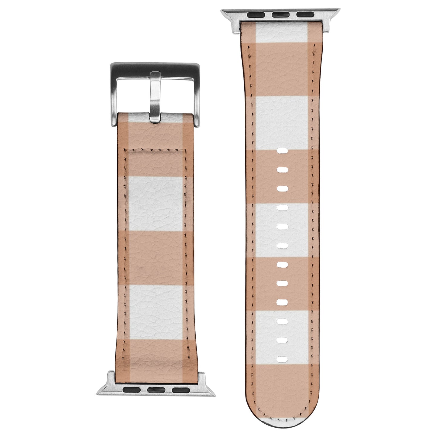 Apple Watch Band (Orange Rust Plaid)