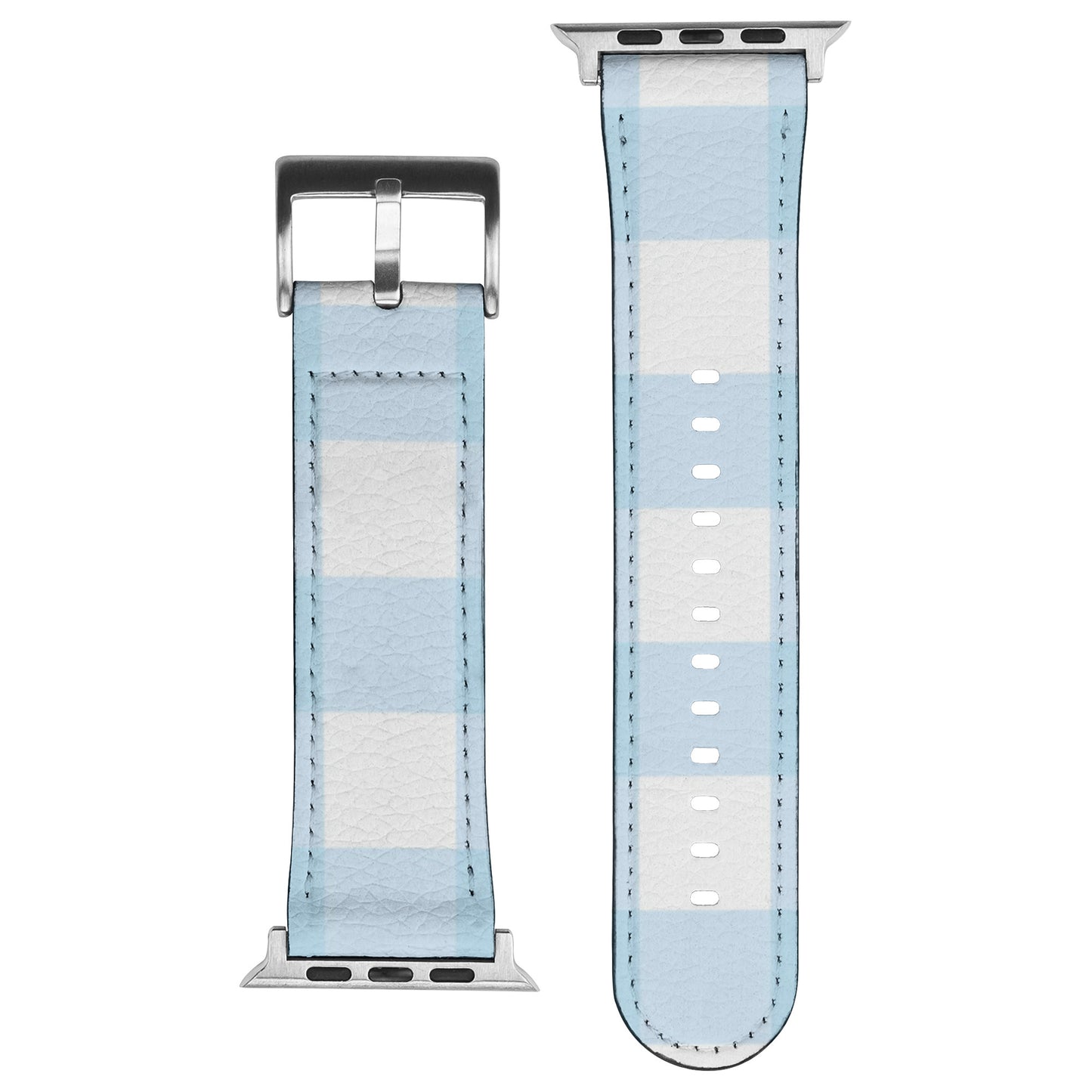 Apple Watch Band (Pale Blue Plaid)