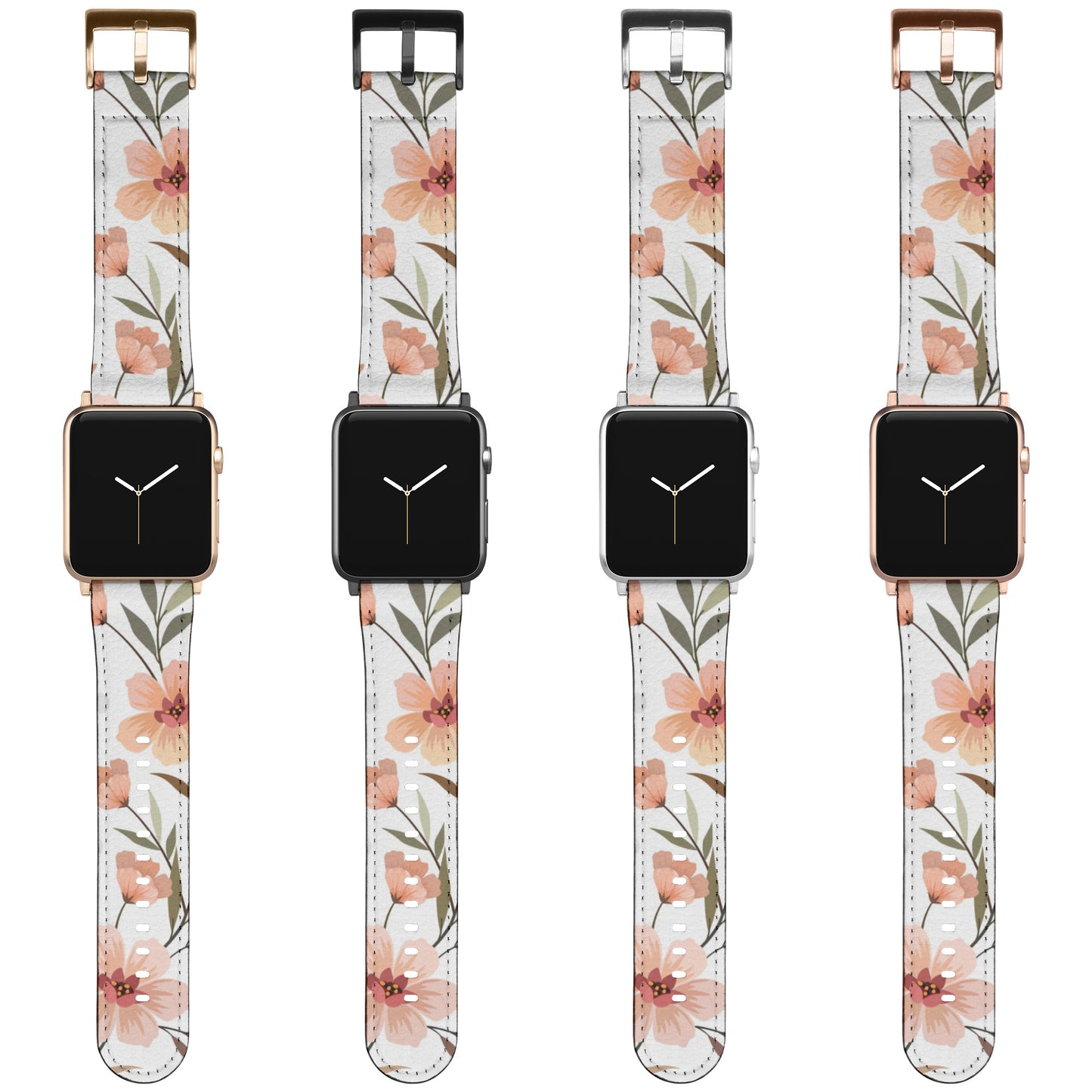 Apple Watch Band (Peach Floral)