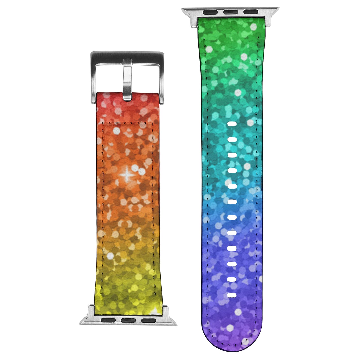 Apple Watch Band (Rainbow Glitter)