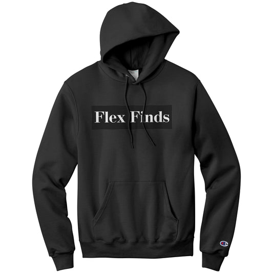 Black “Flex Finds” Champion Hoodie
