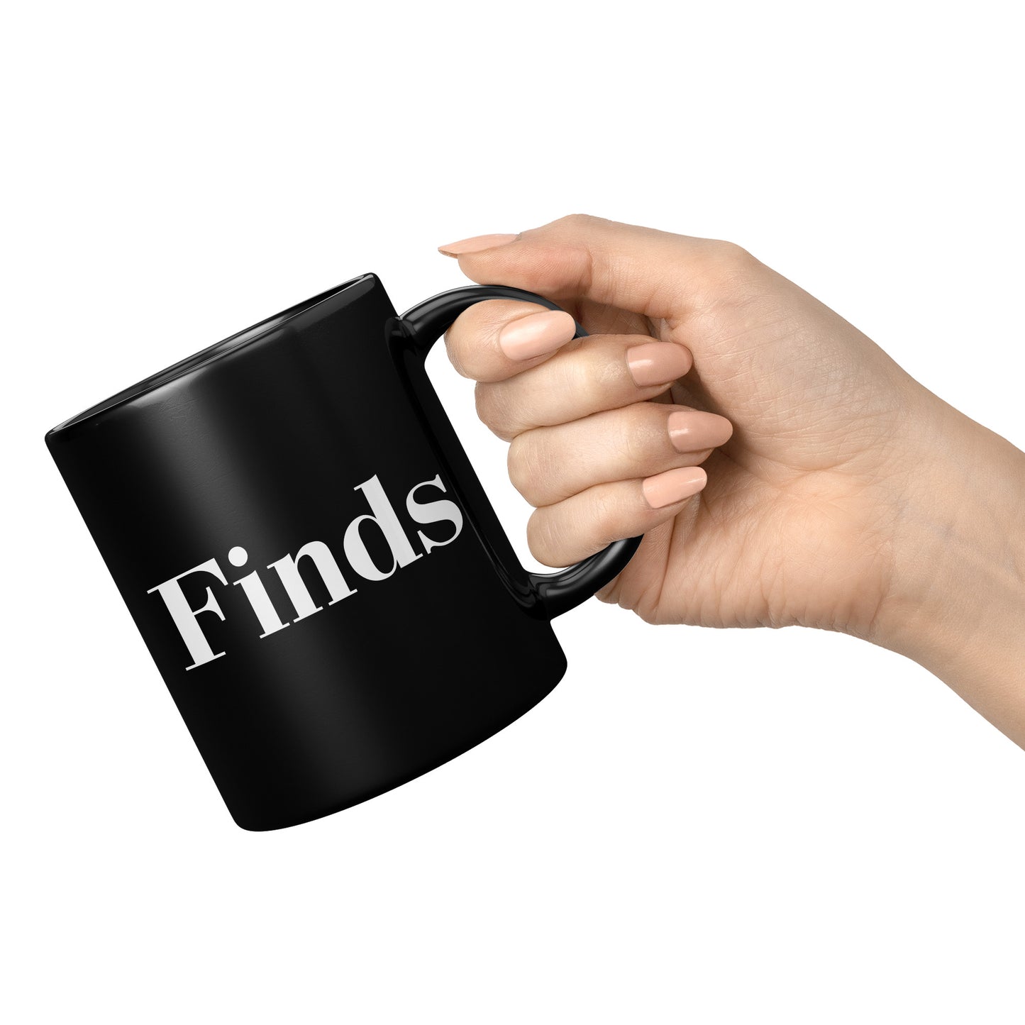 Black “Flex Finds” Flip Side Mug