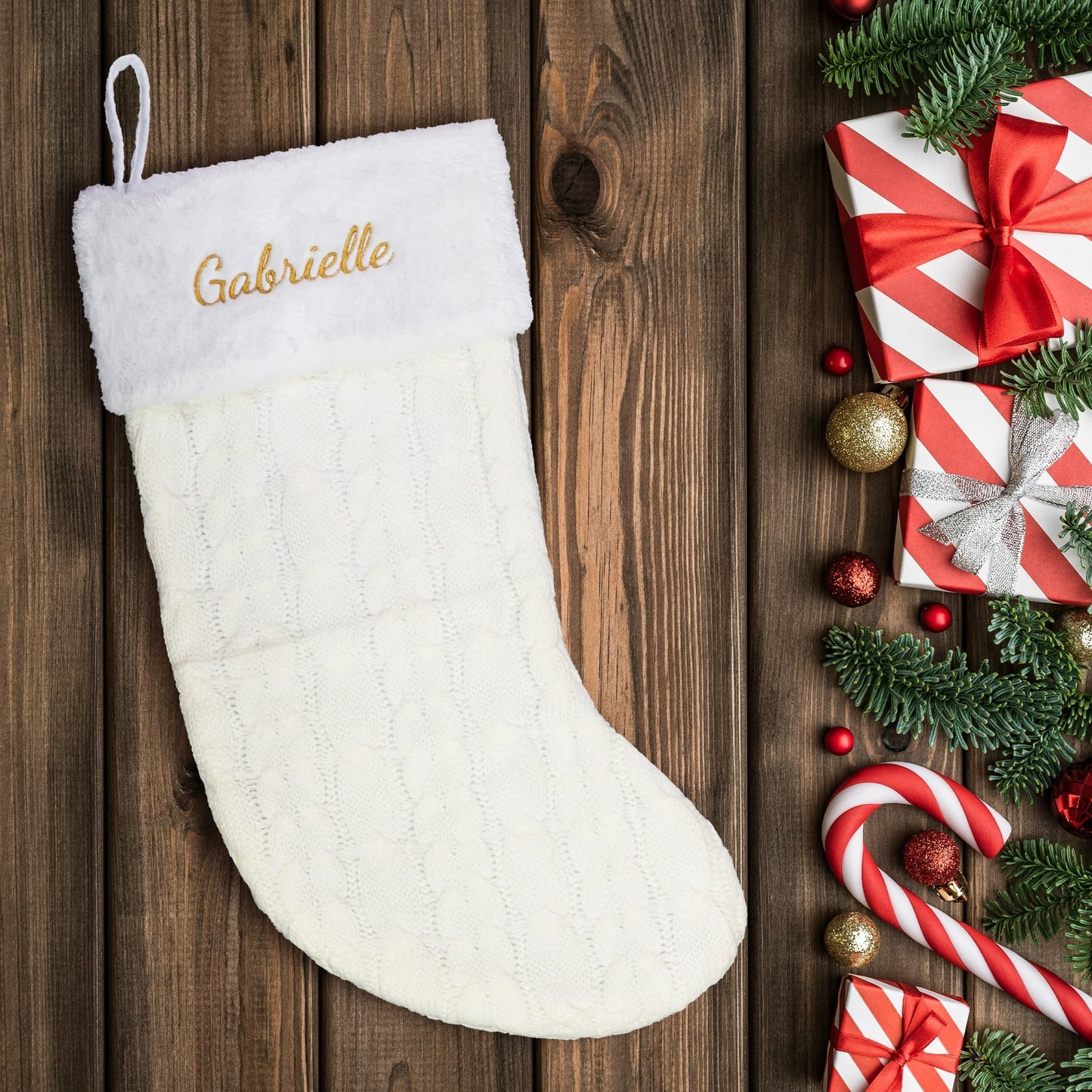 Custom Embroidered Holiday Stocking