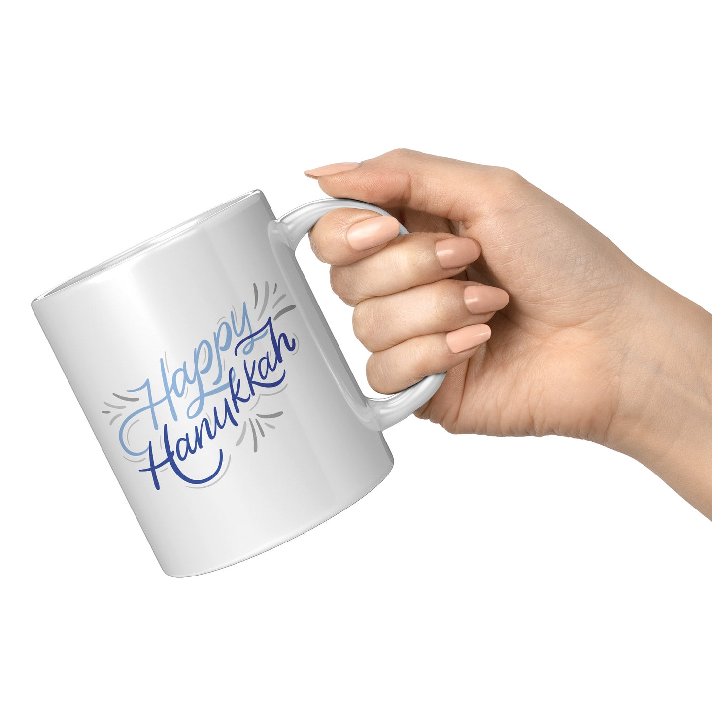 Decorative Happy Hanukkah Mug