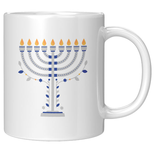 Decorative Menorah Mug