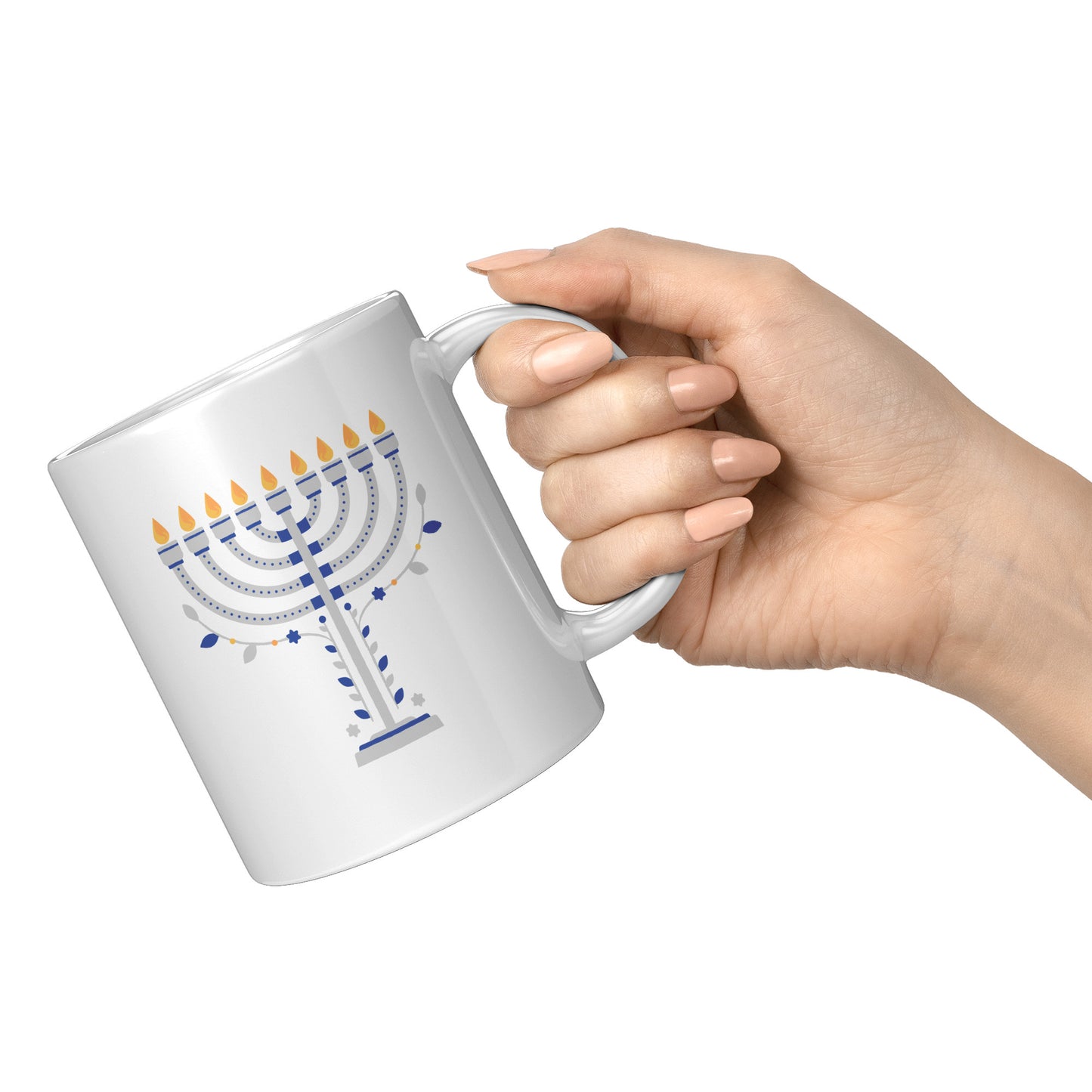 Decorative Menorah Mug