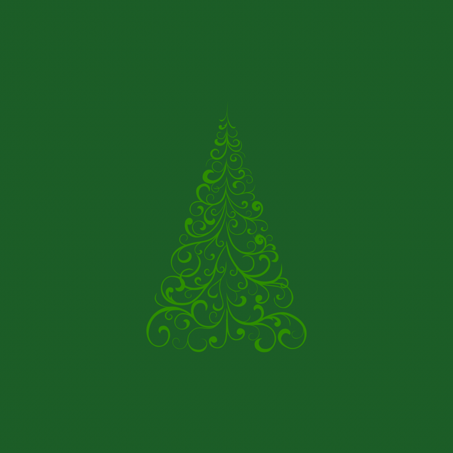 Swirly Tree Plate (Colored Background & Tree)