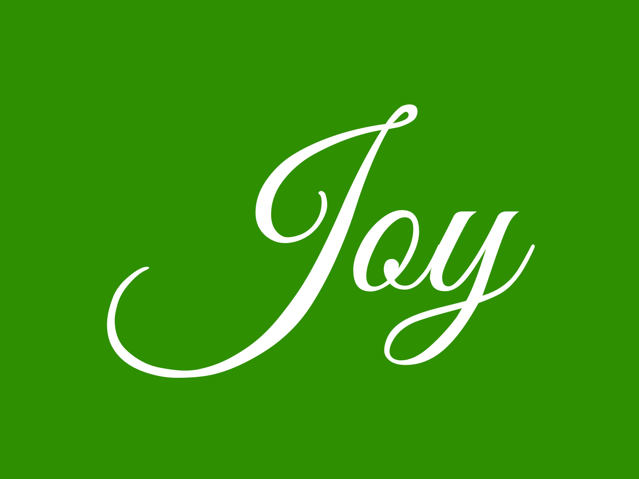 “Joy” Medallion Ornament (Colored Background w/ White Font)