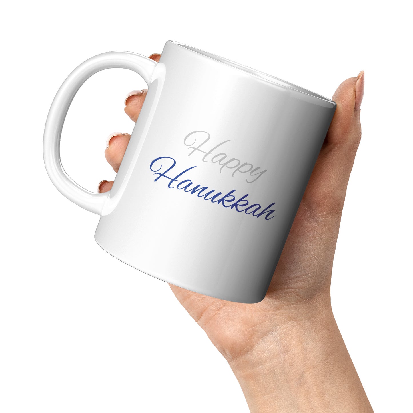 Alex Brush “Happy Hanukkah” Mug