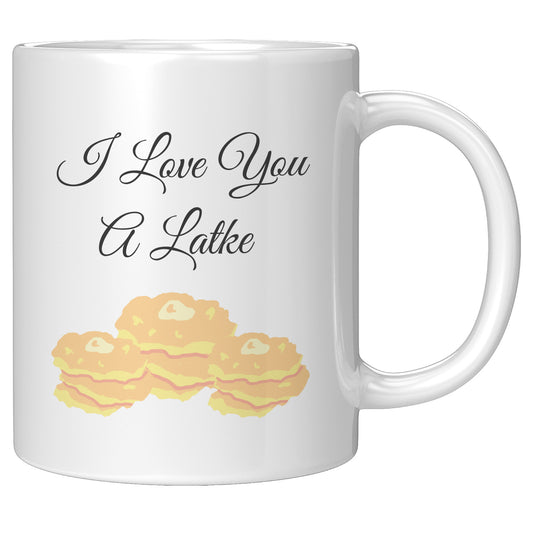 “I Love You A Latke” Mug