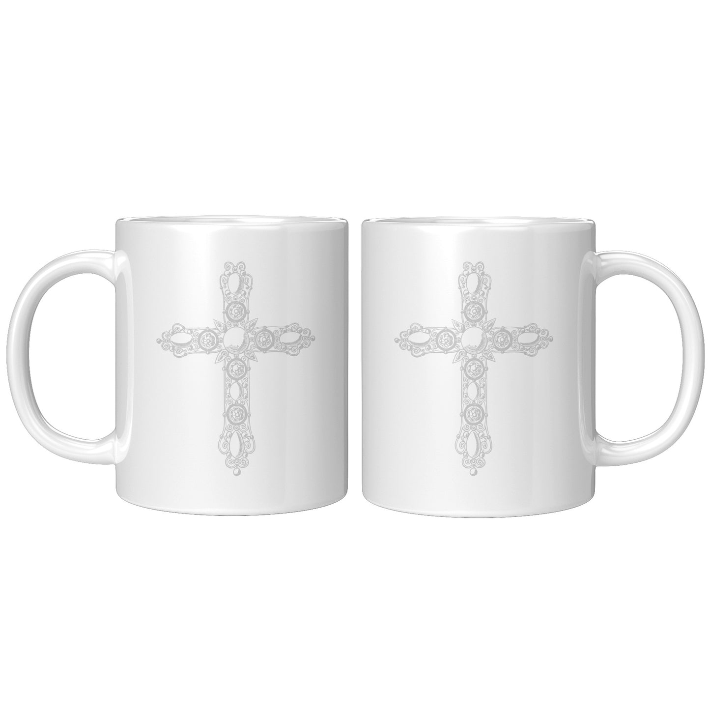 Ornate Cross Mug