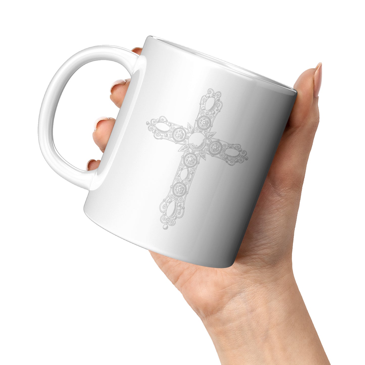 Ornate Cross Mug
