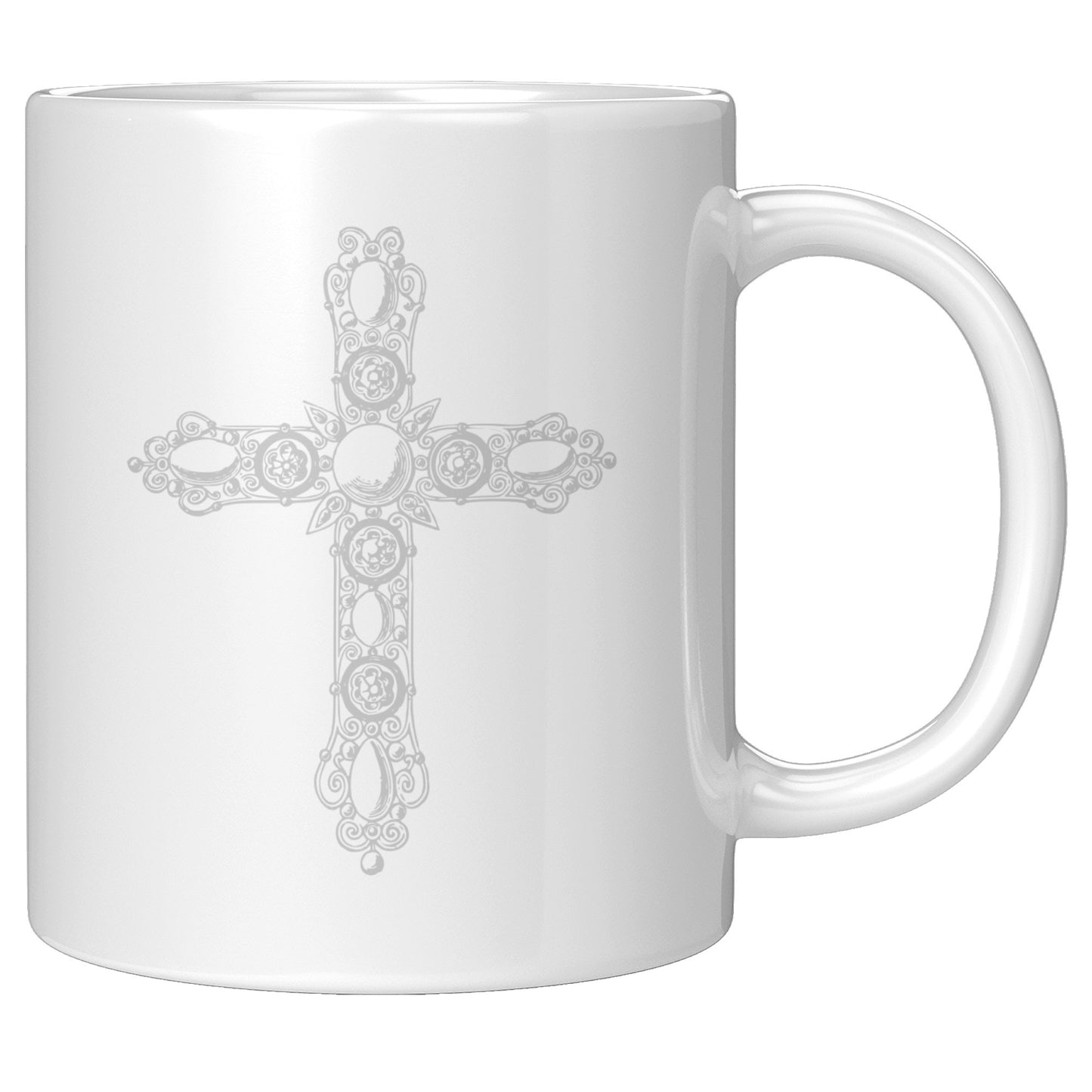 Ornate Cross Mug