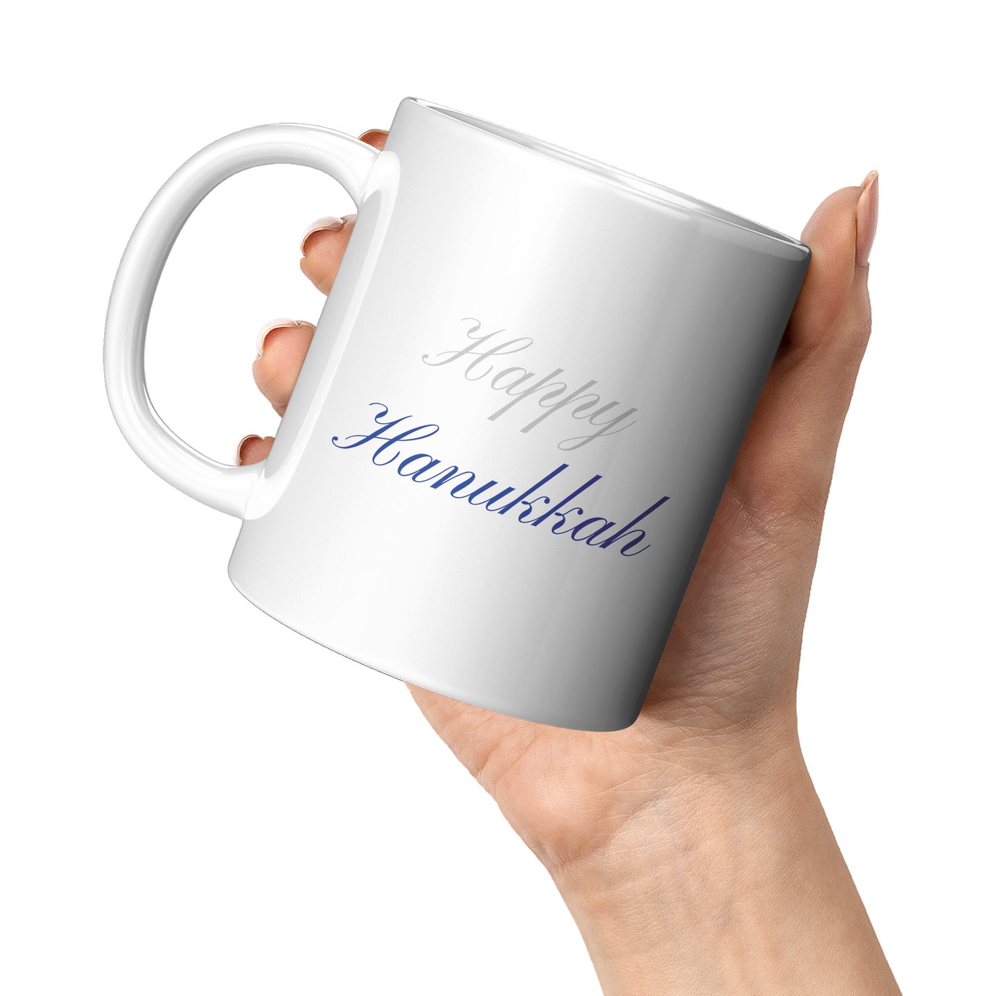 Pinyon Script “Happy Hanukkah” Mug