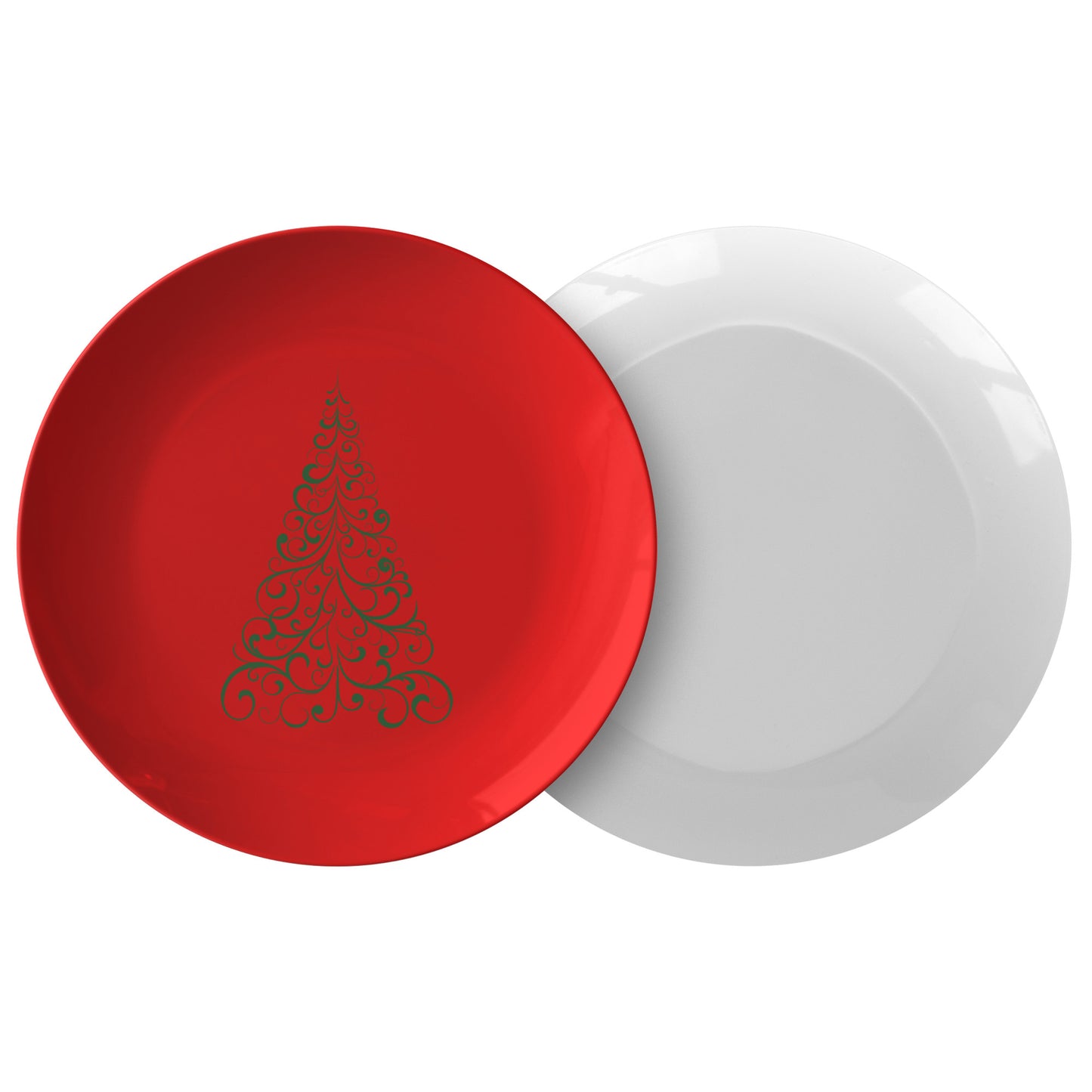 Swirly Tree Plate (Colored Background & Tree)