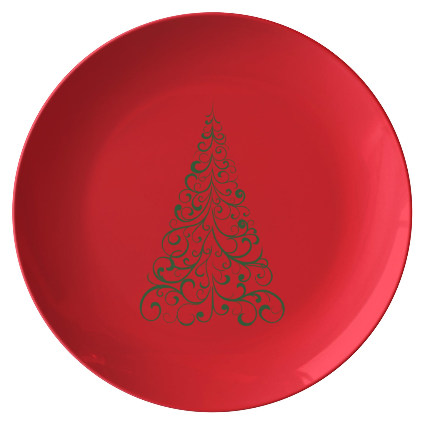 Swirly Tree Plate (Colored Background & Tree)