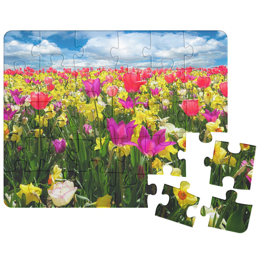 Vibrant Flower Puzzle
