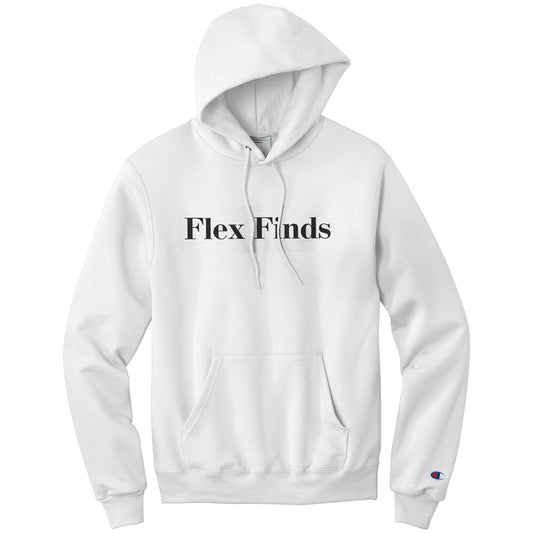White “Flex Finds” Champion Hoodie