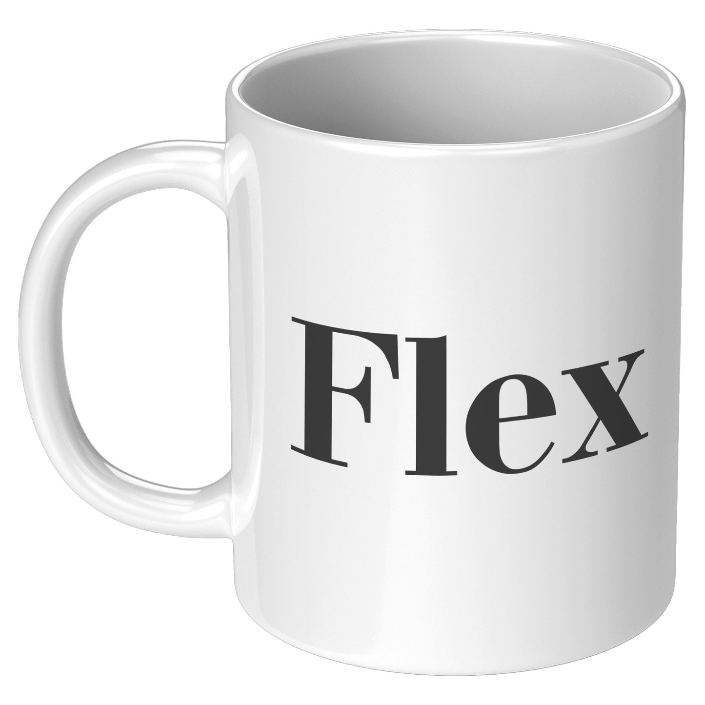 White “Flex Finds” Flip Side Mug