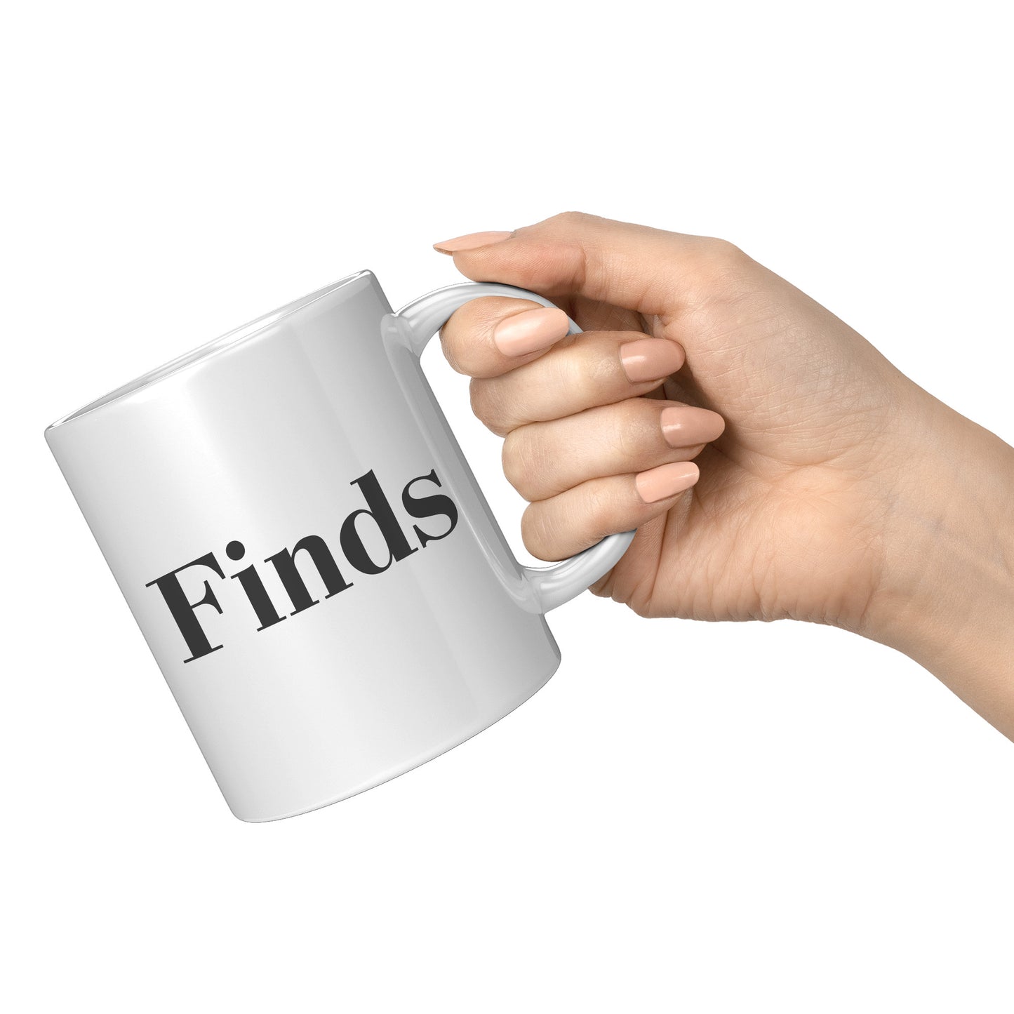 White “Flex Finds” Flip Side Mug