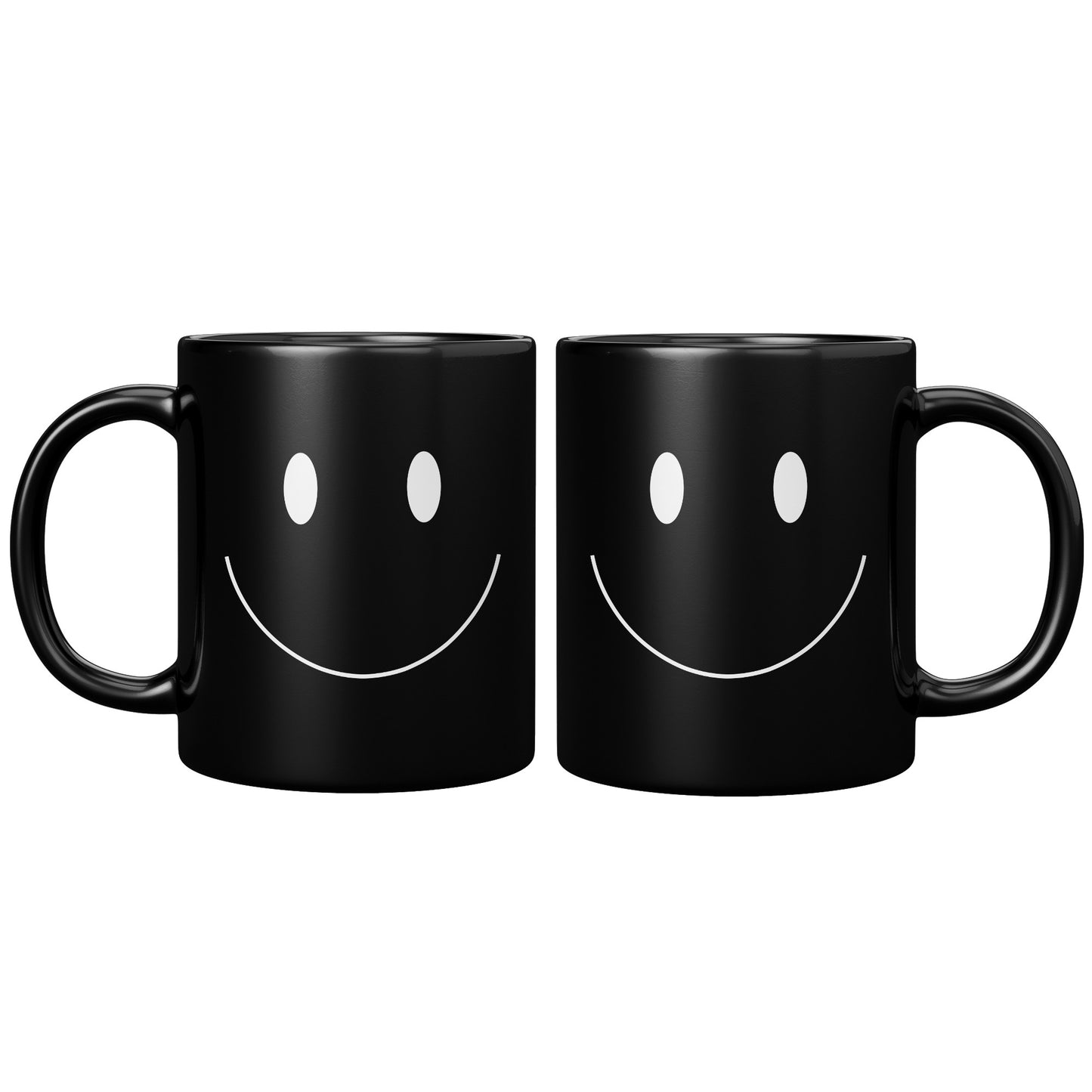 Smiley Face Mug (Black/White)
