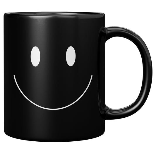 Black & White Smiley Face Mug